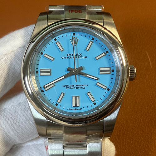 素敵な人気ブランド時計コピー ロレックス124300 オイスターパーペチュアル 41mm ターコイズブルー