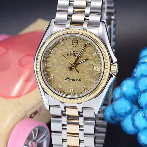 レディス 腕時計 チューダー74033-0005 プリンス デート デー 34mm  シャンパン 文字盤