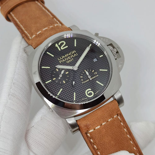 【腕時計相談】パネライコピーPAM00537 ルミノール 1950 3デイズ GMT アッチャイオ パワーリザーブ メンズ