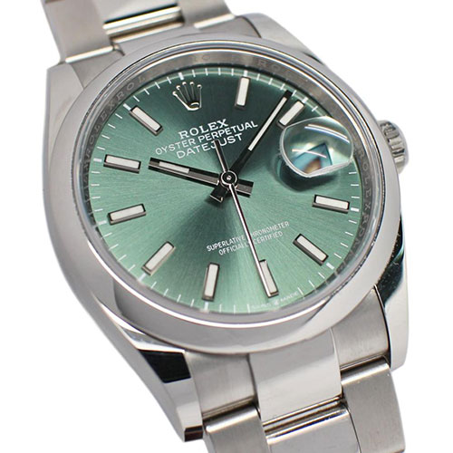 人気ロレックスコピーのおすすめ デイトジャスト 36mm 126200 ミントグリーン