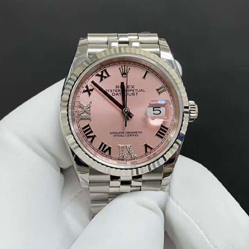 【36mm  ピンク VI IXダイヤ 】ROLEX ロレックス126234 デイトジャスト Cal.3235ムーブメント搭載 スーパーコピー n級品