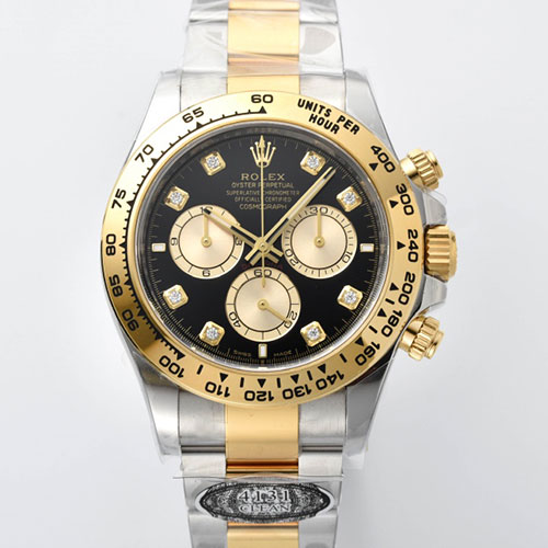 「最N級」 ロレックススーパーコピー スモグラフ デイトナ 40mm 126503G ブライトブラック＆ゴールデン 4131搭載【CLEAN製】