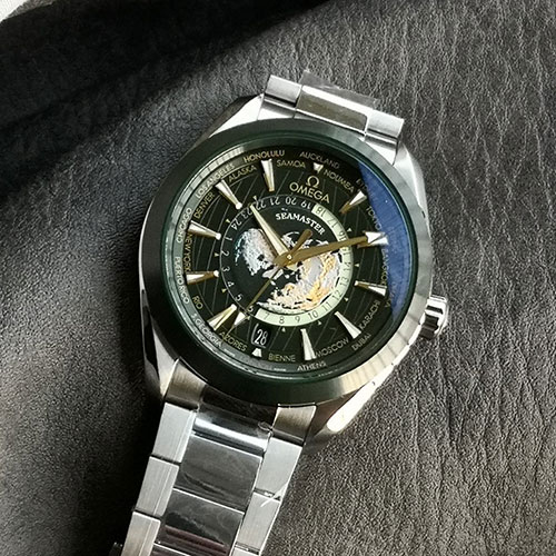 最高精密レプリカ時計 OMEGA シーマスター アクアテラ ワールドタイマー 220.30.43.22.10.001 自動巻き 夜光