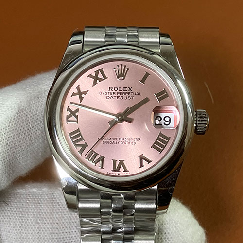 2024人気レディス腕時計 ロレックスコピーM278240-0013 デイトジャスト 31mm ピンク・ローマン