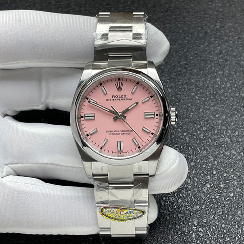 CLEAN製最高級 M126000-0008 オイスターパーペチュアル 36mm キャンディピンク 3230ムーブメント 超人気NO.1