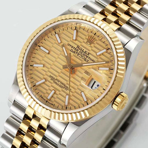 最安値挑戦 ロレックスコピーM126233-0039 デイトジャスト 36mm シャンパンフルーテッド 人気モデル
