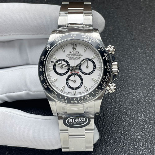 【BT製】2024最強のロレックスコピー時計 126500LN コスモグラフ デイトナ 40mm ホワイト 4131搭載 新品