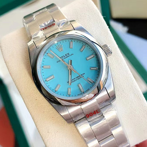 最安値挑戦 ロレックス オイスター パーペチュアルM277200-0007 ターコイズブルー 31mm