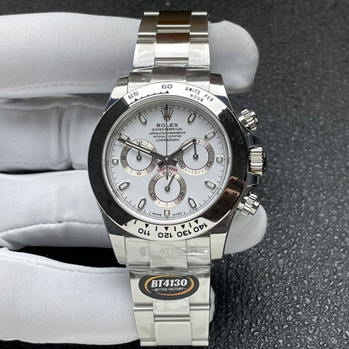 BT製2024最高級ロレックスコピー116509 コスモグラフ デイトナ 40mm ホワイト タントン製キャリバー4130搭載