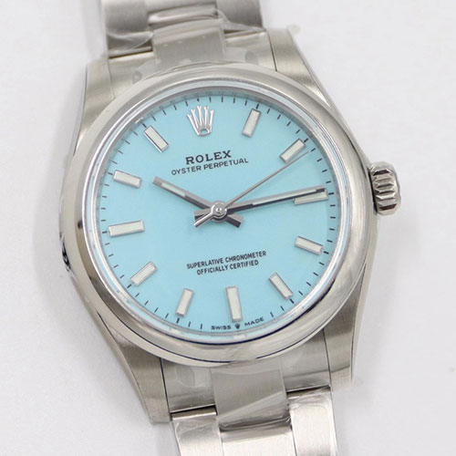 高品質ロレックスコピー M277200-0007 オイスター パーペチュアル 31mm ターコイズブルー 最安値挑戦