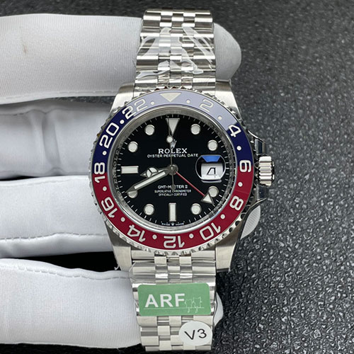 ARF工場最高のロレックスコピーM126710BLRO-0002 GMTマスター Ⅱ 40mm 3285ムーブメント！最高精密