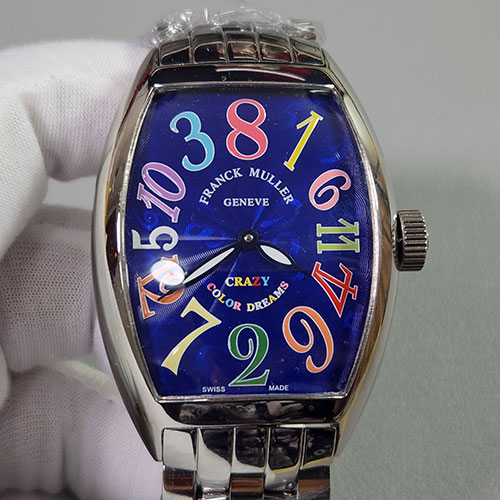 スーパーコピーフランクミュラー トノーカーベックス コスモス 8880SC COSMOS ブルー