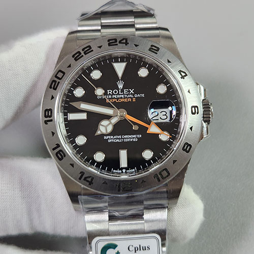 「C+製最高精密」ROLEXコピーM226570-0002 エクスプローラー II 42mm 3285搭載 Automatic スーパールミナス
