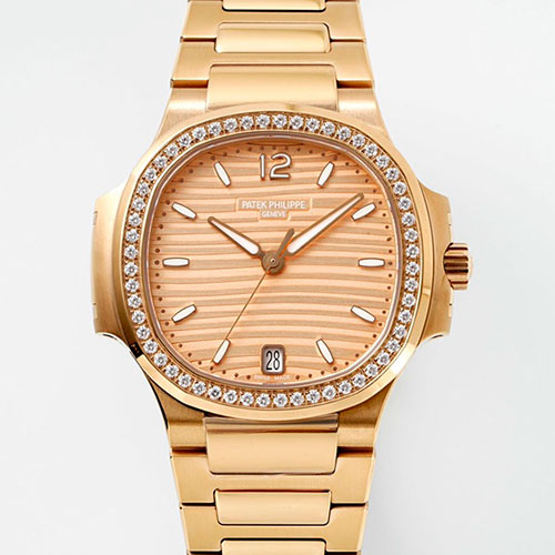 パテック・フィリップ 最高級コピーノーチラス 7118/1200R-010 ゴールデンオパーリン文字盤   レディース腕時計
