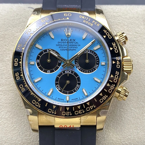 超人気 QF製加重版 ロレックスコピー デイトナ Ref.126518LN ターコイズブルー文字盤