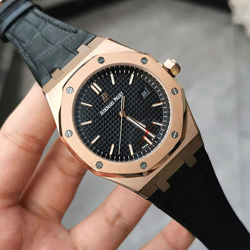 【5A工場新品】オーデマ・ピゲコピー ロイヤルオーク オートマティック 15500OR.OO.D002CR.01 ブラック文字盤