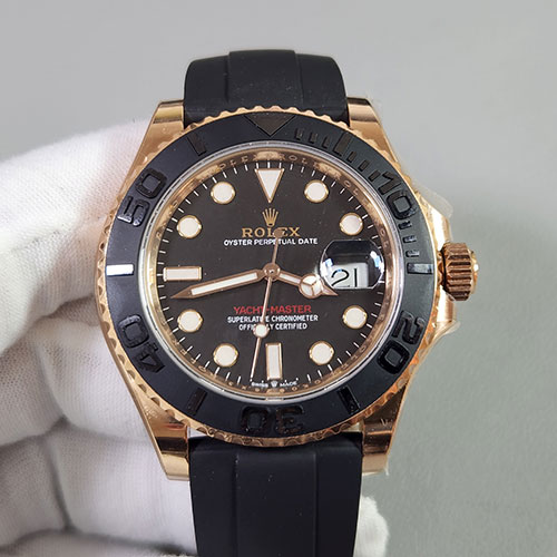 【ARF製加重版】ロレックスコピーM126655-00021 ヨットマスター 40mm ブラック文字盤 Cal.3235 最高の逸品