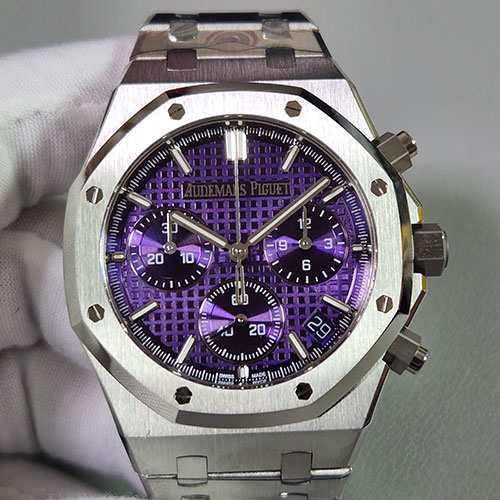 APS工場 オーデマピゲコピー ロイヤルオーク クロノグラフ 26240BC.OO.1320BC.01 パープル 精度も本物と同じ