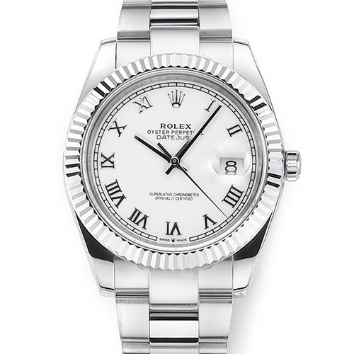 【上質コピー品 ホワイトローマ】ロレックスコピー時計 M126334-0023 デイトジャスト 41mm 3235搭載