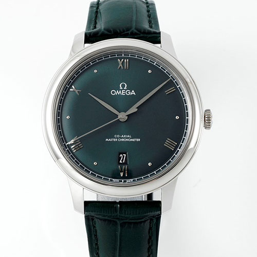 (MKS工場) オメガコピー デ・ヴィル プレステージ 434.13.40.20.10.001 グリーン 8810搭載