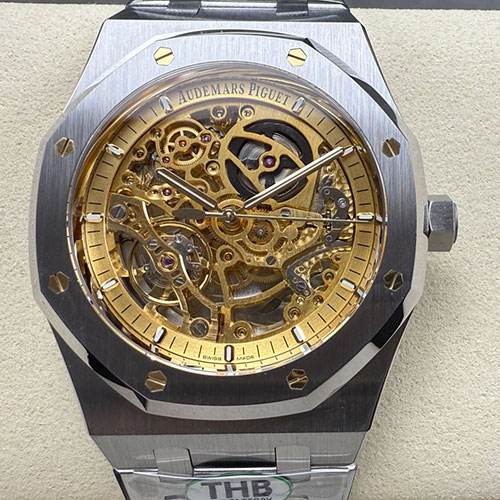 【THBメーカー製】オーデマ ピゲ コピー 15407ST.OO.1220ST.02 ロイヤル オーク ダブル バランスホイール オープンワーク