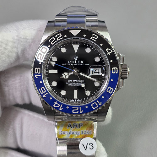 【ARF工場 3285搭載 】市場最高品質ロレックスコピーM126710BLNR-0003 GMTマスター II ブルーブラック オイスターブレス