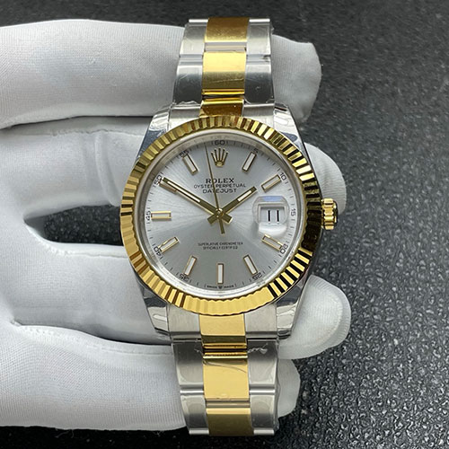 GM製 ロレックスコピー M126333-0001 デイトジャスト 41mm シルバー 3235搭載 紳士用腕時計