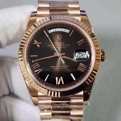 SX製 ロレックスコピー M228235-0002 デイデイト 40mm チョコレート ローマ 3255搭載