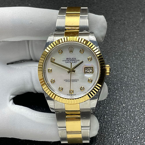 GM工場 ロレックスコピーM126333-0017 デイトジャスト 41mm ホワイトシェル 3235搭載 視認性が高い