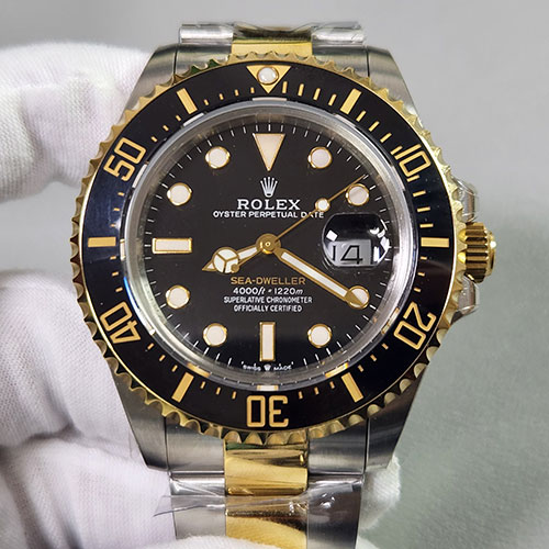 操作性に優れるROLEX シードゥエラーRef.126603.Asian 2836ムーブ 自動巻き  スーパールミナンス  デイト ブラック