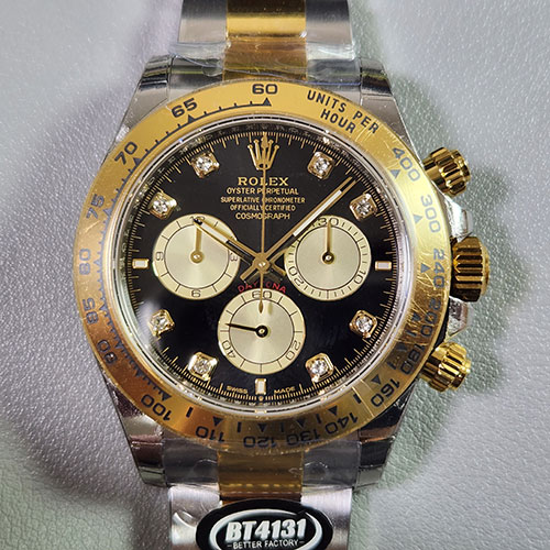 至高の輝きロレックスコピーM126503-0002 コスモグラフ デイトナ 40mm ブライトブラック＆ゴールデン 4131搭載 BT製