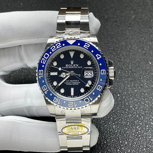 【ARF製 新品】最強のロレックスコピー REF. 126716 GMTマスター Ⅱ ブルー 40mm 3285搭載！精度も本物と同じ