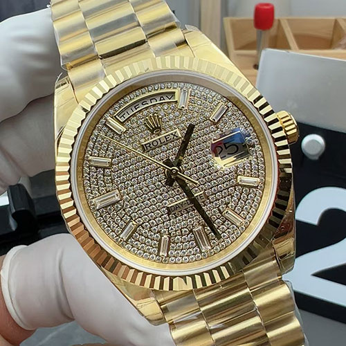 【加重版 GM製】 ロレックススーパーコピー 228238A デイデイト 40mm 全面ダイヤ文字盤