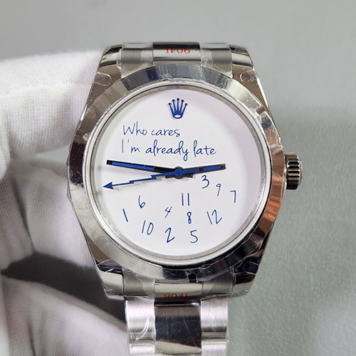 colette x MAD Paris改装 ロレックス ミルガウス Rolex Milgauss「Who Cares」904L ホワイト 3131搭載 GM製