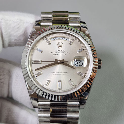 ロレックス「 GM製最N級」 スーパーコピー デイデイト228239A シルバー 40mm 3255自動巻き