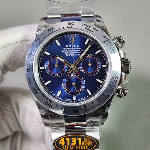 QF製加重版 ロレックスコピー 126509-0005 コスモグラフデイトナ 40mm ブルー 4131搭載