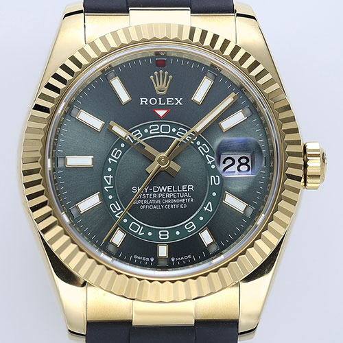 【9002搭載、42mm】最高級ロレックスコピー336238-0004 スカイドゥエラー グリーン ZF工場