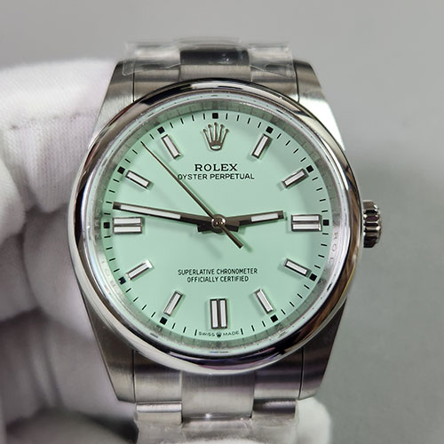 【GM製】 ロレックスコピー 126000-0011 オイスターパーペチュアル 36mm ピスタチオグリーン 3230搭載