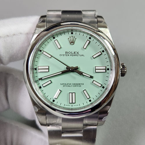 【GM製 3230搭載】ロレックスコピー 134300 オイスターパーペチュアル 41mm ピスタチオグリーン