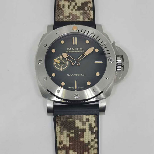 TT製 最安値 パネライ サブマーシブル クアランタクアトロ ネイビーシールズ Ref.PAM01518
