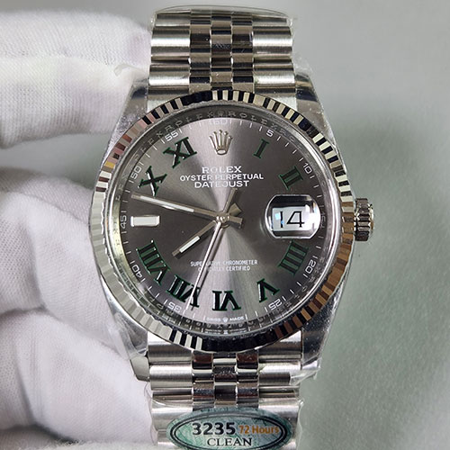 ロレックスM126234-0045 デイトジャスト 36mm スレートローマ 3235ムーブメント搭載 ！「CLEANスーパーコピー時計」