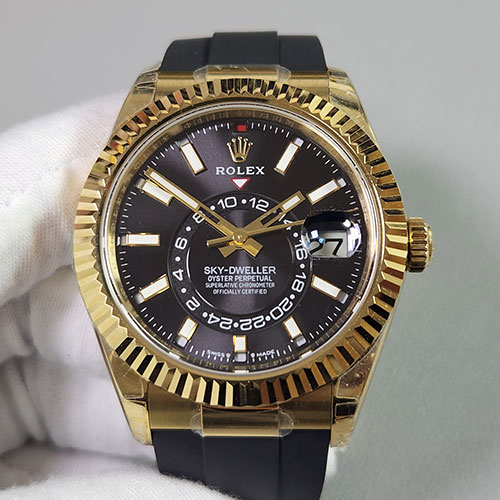 【9002搭載、42mm】最高級ロレックスコピーm336238-0003 スカイドゥエラー ブラック ZF工場