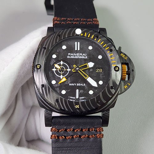佐川急便 パネライコピー PAM01324 サブマーシブル  Gmt カーボテック ネイビーシールズ 47mm