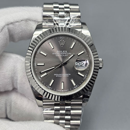 【 41mm、3235搭載】ロレックスコピー デイトジャスト M126334-0014 スレート 超人気 GM製