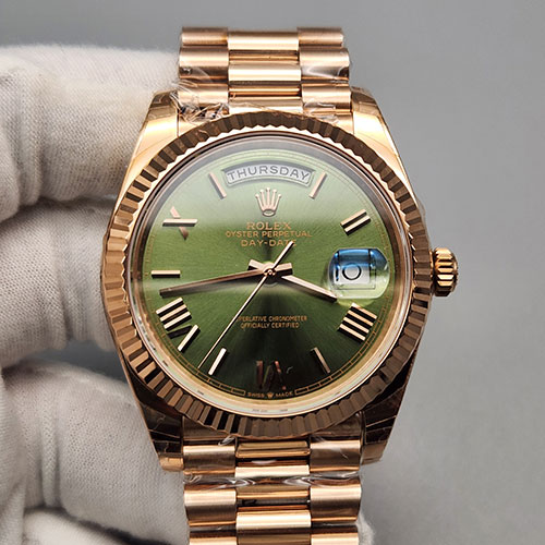 【XT工場 絶好な】ロレックス デイデイト40㎜228235 オリーブグリーン ブランド時計コピー