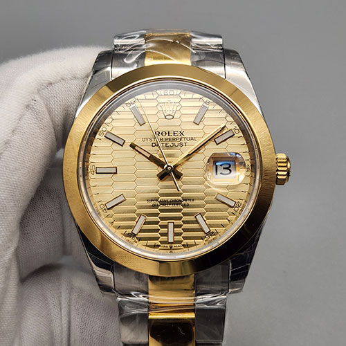 【XT製 優れた品質】ロレックスコピー M126303-0021 デイトジャスト 41mm ゴールデンフルーテッドモチーフ