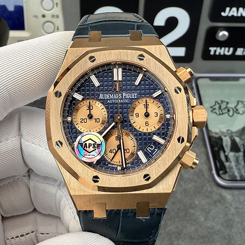 【APS製】最高精密オーデマピゲコピー ロイヤルオーク クロノグラフ 26239OR.OO.D315CR.01 ブルー 精度万全