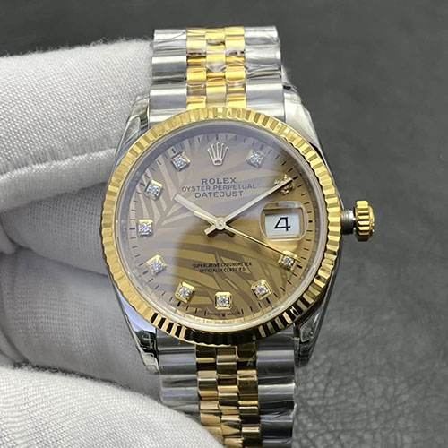 GM製 ロレックスコピー デイトジャスト 126233G パームモチーフ 高級腕時計ブランド