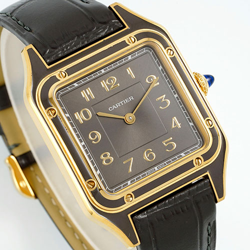 【最安値 AF工場】カルティエスーパーコピー時計 サントス デュモンLM WGSA0097 グレー 電池式