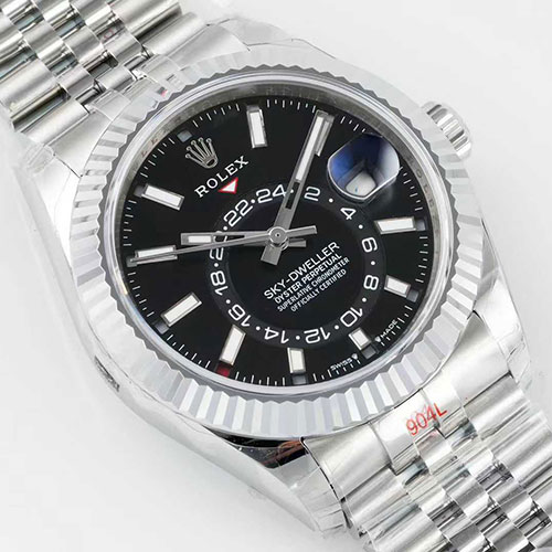 TW製新品 ロレックスコピー スカイドゥエラー 336934 ブラック 高級腕時計